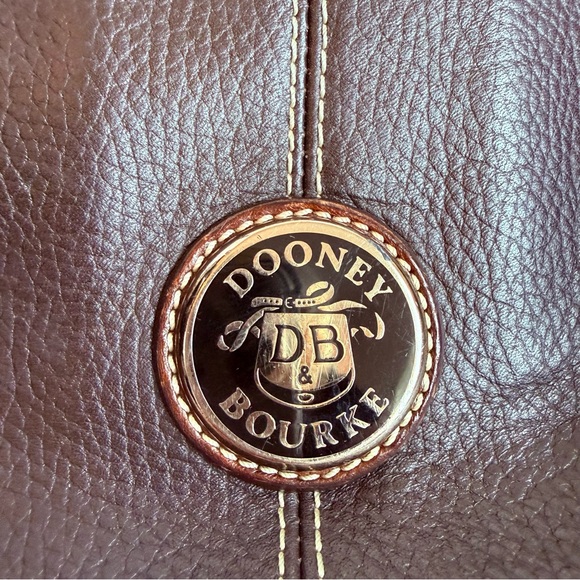 DOONEY & BOURKE Leather Black Brown Bag Purse - Picture 2 of 10